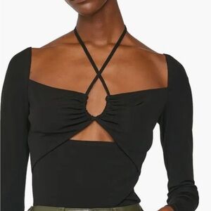 NWT- FRAME Strappy Halter Neck Cutout Top